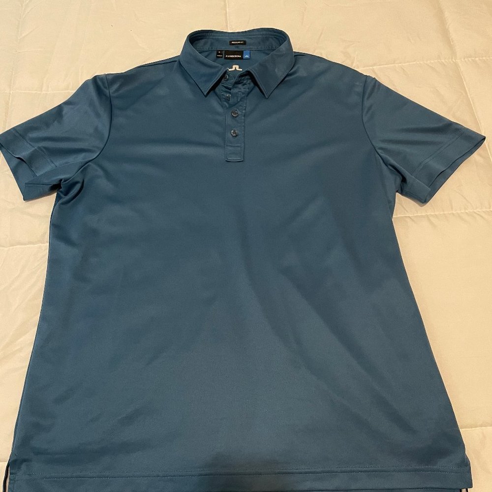 J. Lindeberg - Blue Polo Golf Shirt